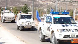Citizen6, Lebanon: Dalam latihan ini, personel Satgas POM TNI mengamankan dan mengawal para pejabat UNIFIL yang akan mengunjungi para korban gempa bumi. (Pengirim: Badarudin Bakri).