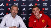 Benjamin Sesko telah resmi bergabung dengan Manchester United (Dok. Manchester United)