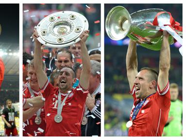Keberhasilan sebuah klub meraih treble winners tentu menjadi kebanggan bagi para pemainnya. Apalagi di tahun yang sama, sang pemain juga dinominasikan sebagai penerima Ballon d'Or. Apa daya, 5 pemain berikut gagal meraih Ballon d'Or meski meraih treble winners. (Kolase AFP)
