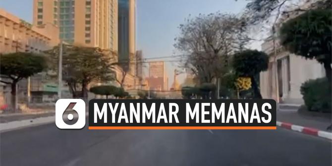 VIDEO: Suasana Yangon Tenang setelah Kudeta Militer di Myanmar