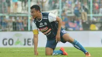 Bek Arema FC, Hamka Hamzah. (Bola.com/Iwan Setiawan)