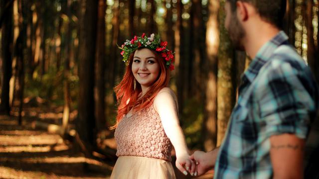 Ilustrasi pasangan cinta