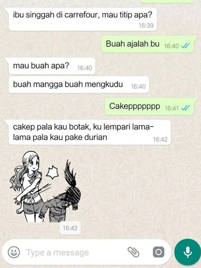 7 Chat Kocak Anak dengan Ibu Bak Sahabat Dekat Bikin Ngakak