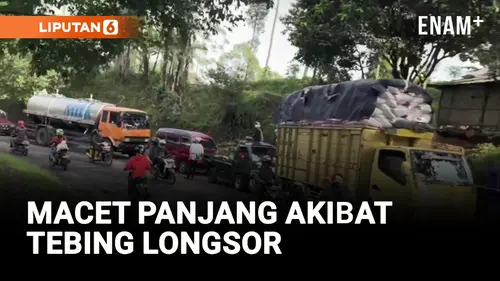 VIDEO: Jalan Provinsi Pangalengan Lumpuh Akibat Tertimbun Longsor Tebing