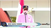 Menteri Perhubungan Budi Karya Sumadi saat menghadiri peresmian Bandara Haji Muhammad Sidik di Barito Utara, Kalimantan Tengah