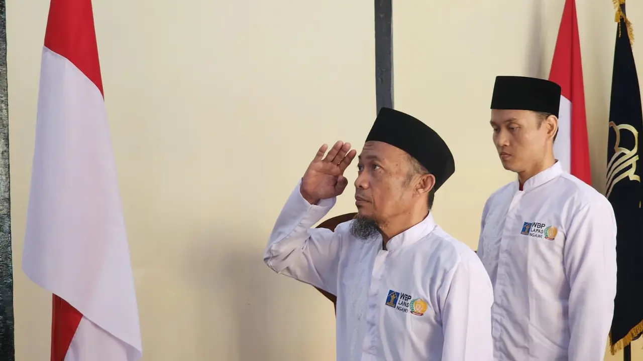 Dua narapidana teroris di Lapas Ngawi ikrar setia NKRI. (Istimewa)