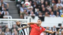 Duel Newcastle vs Brighton di St. James Park dimenangkan tuan rumah dengan skor telak 4-1. (AFP/Oli Scarff)