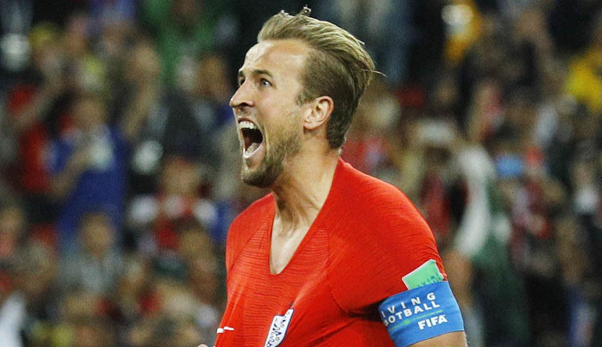 2. Harry Kane (Inggris) - Kapten The Three Lions ini memuncaki daftar pencetak gol terbanyak di Piala Dunia 2018 dengan enam gol. Pemain berusia 24 tahun itu berpeluang meraih Ballon d'Or jika berhasil menjuarai Piala Dunia. (AP/Victor R. Caivano)