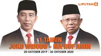 Setahun Jokowi - Ma'ruf Amin (Liputan6.com/Triyasni)