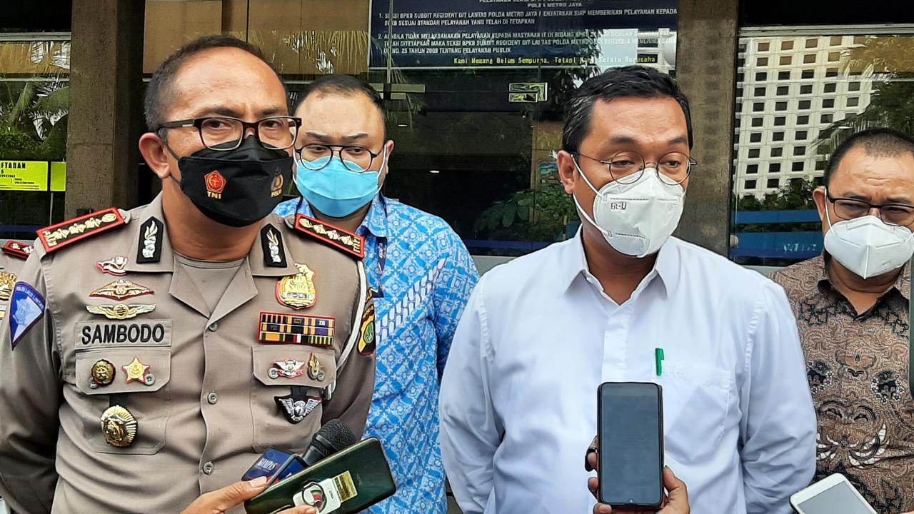 Dirlantas Polda Metro Jaya dan Dirut PT Transjakarta