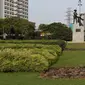 ondisi kawasan Taman Tugu Tani, Jakarta, Rabu (9/1). Taman Tugu Tani masuk dalam rencana revitalisasi lima taman yang ada di Jakarta pada tahun ini. (Liputan6.com/Helmi Fithriansyah)