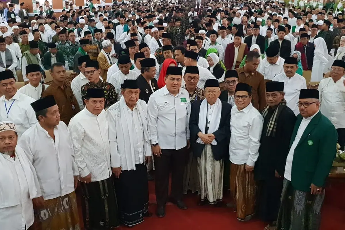 Ma'ruf Amin di Ponpes Cipasung, Tasikmalaya, Jawa Barat