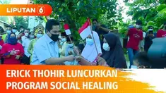 Bantu pemulihan trauma sosial yang didapat akibat tekanan pandemi Covid-19, Menteri BUMN, Erick Thohir, luncurkan program social healing. Targetnya, 520 healing spot tercipta di delapan provinsi yang ada di Pulau Sumatera.
