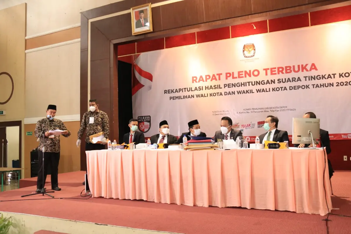 Komisi Pemilihan Umum (KPU) Kota Depok menetapkan Mohammad Idris-Imam Budi Hartono sebagai wali kota dan wakil wali kota Depok terpilih 2020-2026.