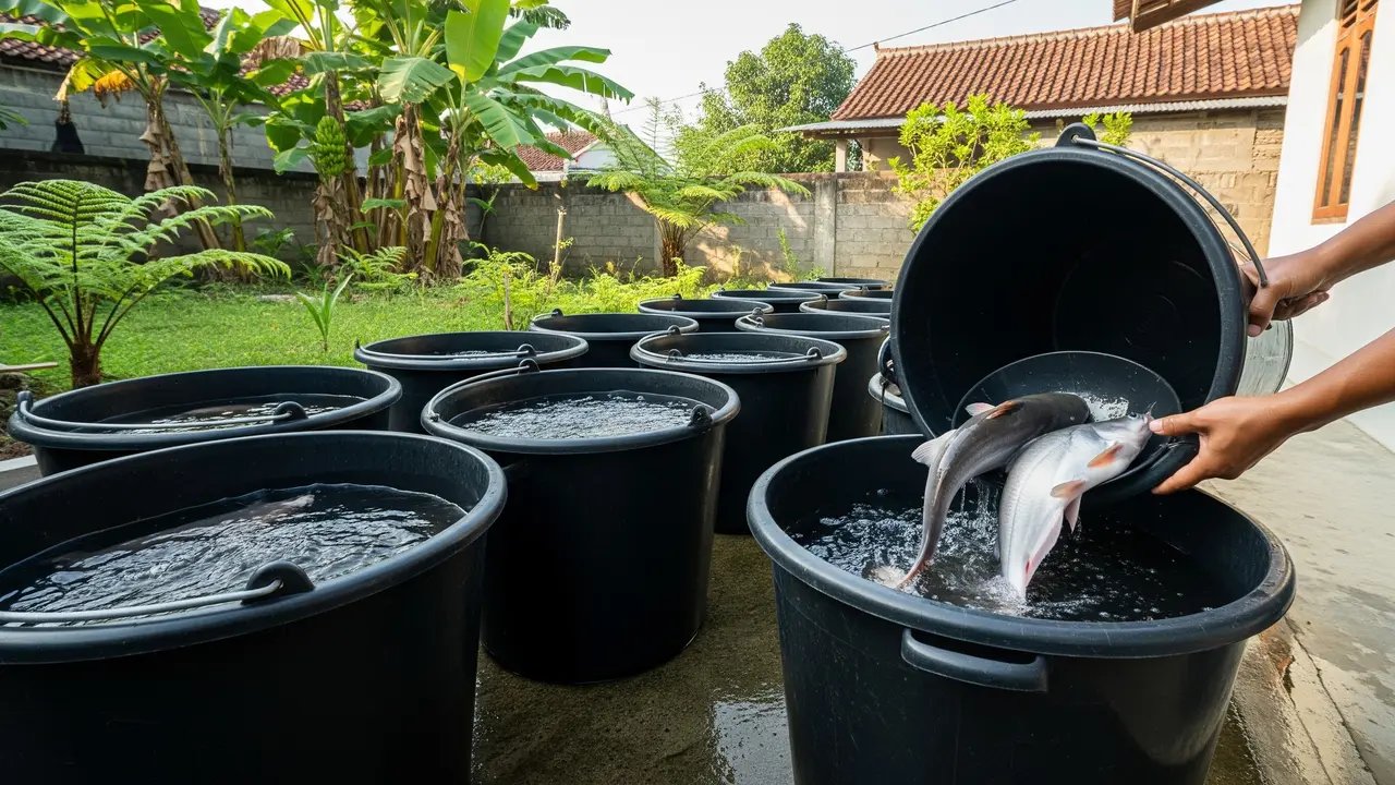 Budidaya Patin Modal Kecil Pakai Ember