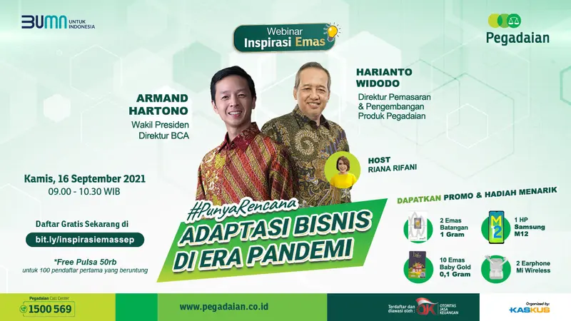 Webinar Emas #PunyaRencana Adaptasi Bisnis di Era Pandemi