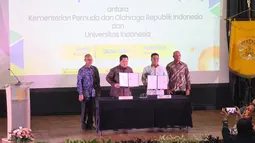 Bantu Tingkatkan Masa Depan Atlet, Kemenpora Jalin Kerjasama dengan UI