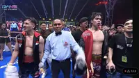 Pertandingan Tinju 'Superstar Knockout' Jefri Nichol melawan El Rumi di Mahaka Square, Kelapa Gading, Jakarta Utara