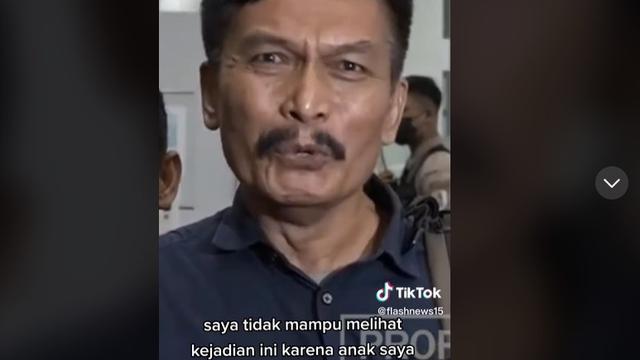 Ayah tersangka Shane Lukas, Tagor Lumbantoruan (TikTok - https://www.tiktok.com/@flashnews15/video/7206359444828065051?q=flashnews15&t=1677987804094)