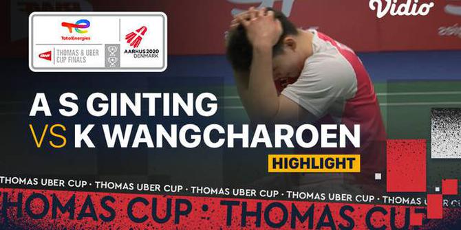 VIDEO Piala Thomas 2020: Anthony Ginting Kalah, Indonesia Tertinggal 0-1 dari Thailand