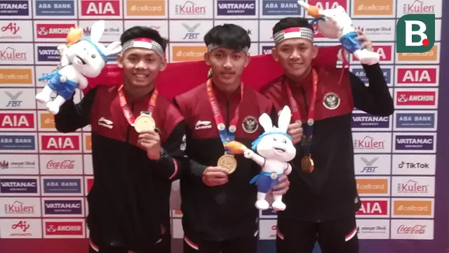 FOTO Medali Emas Indonesia di cabor Kun Bukator SEA Games 2023