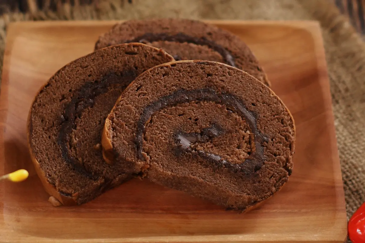 bolu gulung cokelat