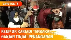 Gubernur Jawa Tengah, Ganjar Pranowo meninjau langsung penanganan kebakaran di RSUP Dr Kariadi. Ganjar memastikan pasien dan tenaga kesehatan dalam kondisi aman. Dalam kesempatan ini, Ganjar juga mengapresiasi kinerja para pegawai RSUP dan petugas Da...