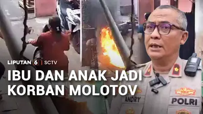 Seorang ibu yang sedang berboncengan motor dengan anaknya menjadi korban pelemparan molotov di Koja, Jakarta Utara. Diduga keduanya adalah korban salah sasaran.