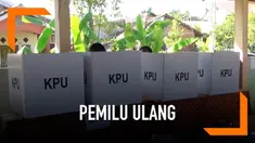 24 TPS di kota Jambi menggelar pemungutan suara ulang hari ini karena adanya bencana banjir serta rusaknya beberapa logistik pemilu.