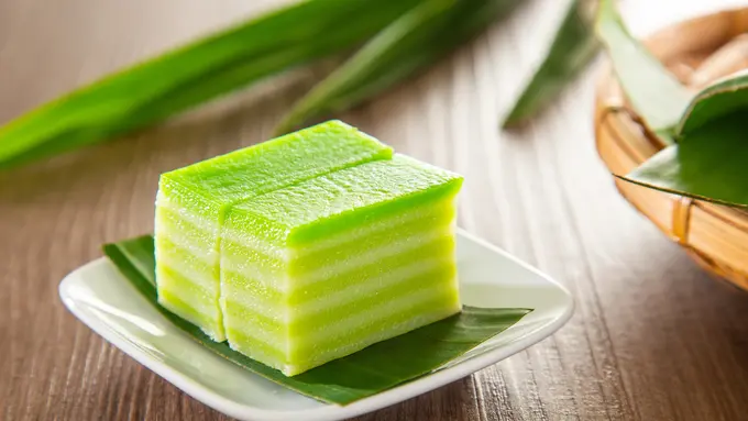 kue lapis pandan