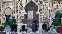 Baznas menggelar peluncuran Zakat Fitrah Ramadan 1444 H di Mall Artha Gading, Rabu (19/4/2023). (Liputan6.com/Fachri)