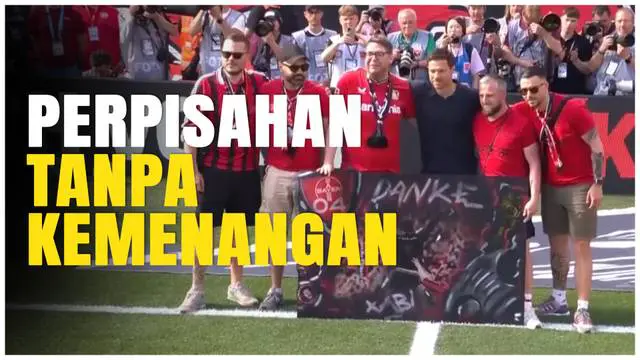 Berita Video, momen perpisahan Xabi Alonso di laga kandang terakhir Bayer Leverkusen pada Minggu (11/5/2025)