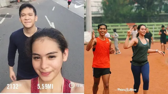 Sahila rutin olahraga lari