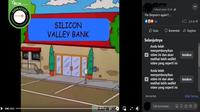 Gambar Tangkapan Layar&nbsp;Kabar tentang Kartun The Simpsons Memprediksi Kebangkrutan Silicon Valey Bank (sumber: Facebook).