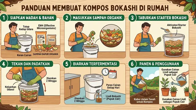 Cara Buat Kompos Bokashi di Rumah