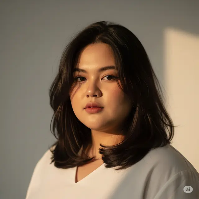 6 Model Rambut Wanita Gemuk dengan Wajah Khas Indonesia yang Sedang Tren, Auto Tirus!