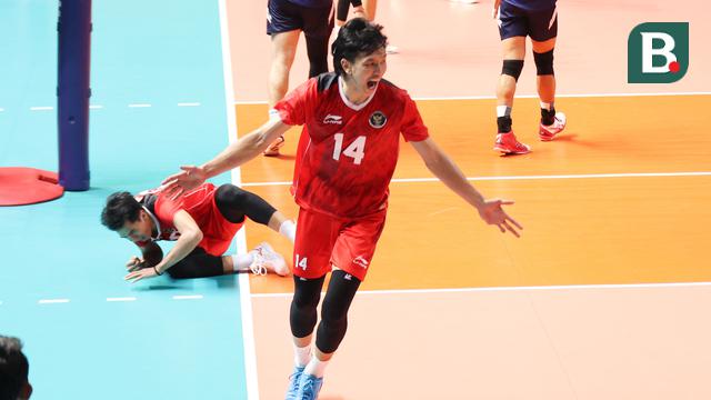 Foto: Momen Serve Farhan Halim Cetak 9 Poin Berurutan saat Laga Final Bola Voli Putra SEA Games 2023 Kontra Kamboja