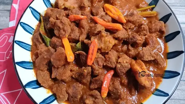 Resep oseng mercon daging sapi kurban. (dok. Cookpad @mamafathan)