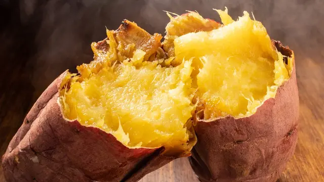 ubi panggang lembut lumer