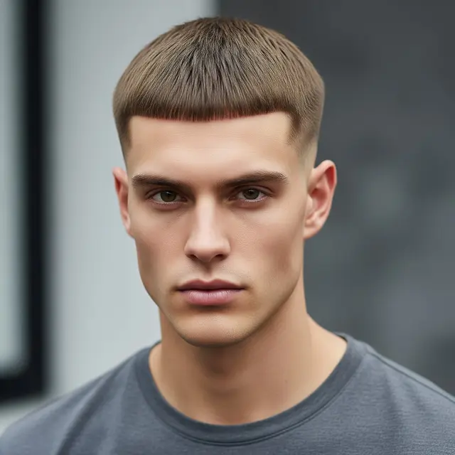 Model Rambut Pria Pendek Cepak (Image by Gemini AI)