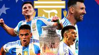 Copa America 2024 - Ilustrasi Argentina Juara Copa America 2024 - Alternatif (Bola.com/Adreanus Titus)