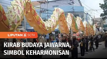 Warga Kelurahan Jayengan, Solo, Jawa tengah, menggelar kirab budaya sebagai potret keharmonisan sejumlah etnis yang tinggal berdampingan di sana. Kirab menampilkan budaya Jawa, Banjar, dan Tionghoa, yang sudah berabad-abad tinggal di wilayah itu.