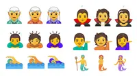 Google rilis 53 emoji gender 'ambigu', tidak representasikan pria atau wanita. Sumber: Gizmodo