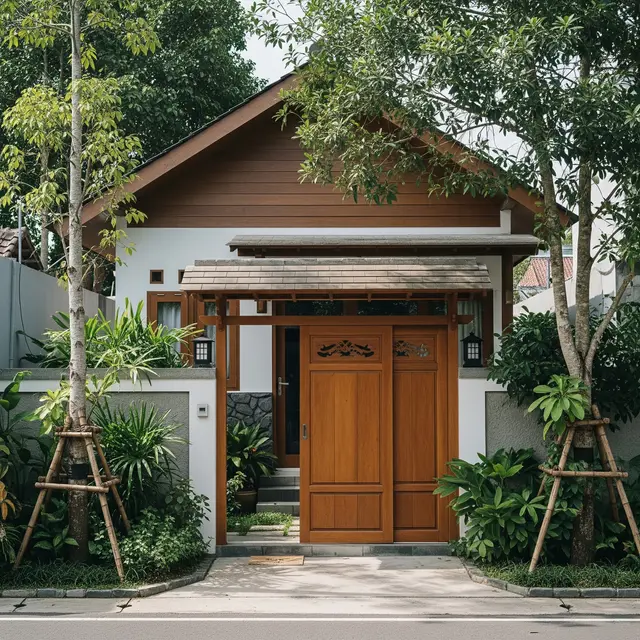 9 Model Rumah Sederhana yang Ada Gerbangnya, Estetika Hunian Impian