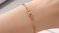 Tren Desain Gelang Emas Gram Kecil 2025 Gelang Rantai Paperclip. Foto: Gemini