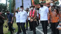 Sandiaga Uno ketika berkunjung ke Sumatera Barat, Rabu (21/4/2021).