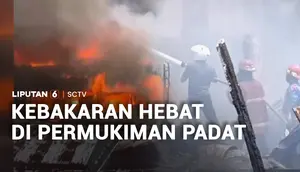 Kebakaran Hebat di Permukiman Padat