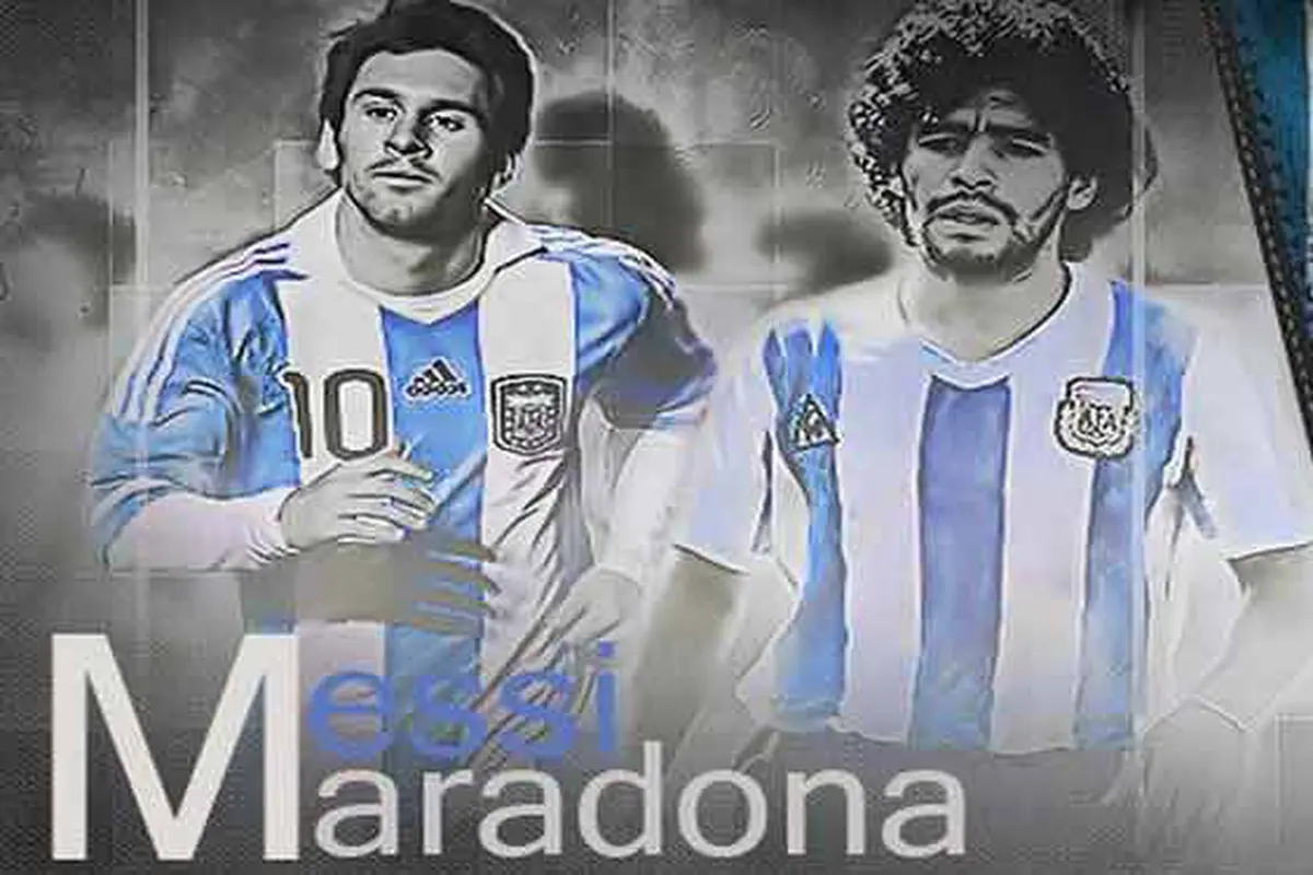 Video Cuplikan Adu skill "DNA" Lionel Messi Vs Diego Maradona