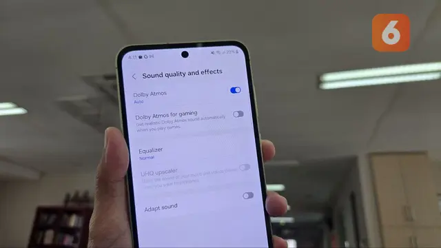 Mengaktifkan fitur Dolby Atmos di Galaxy A55