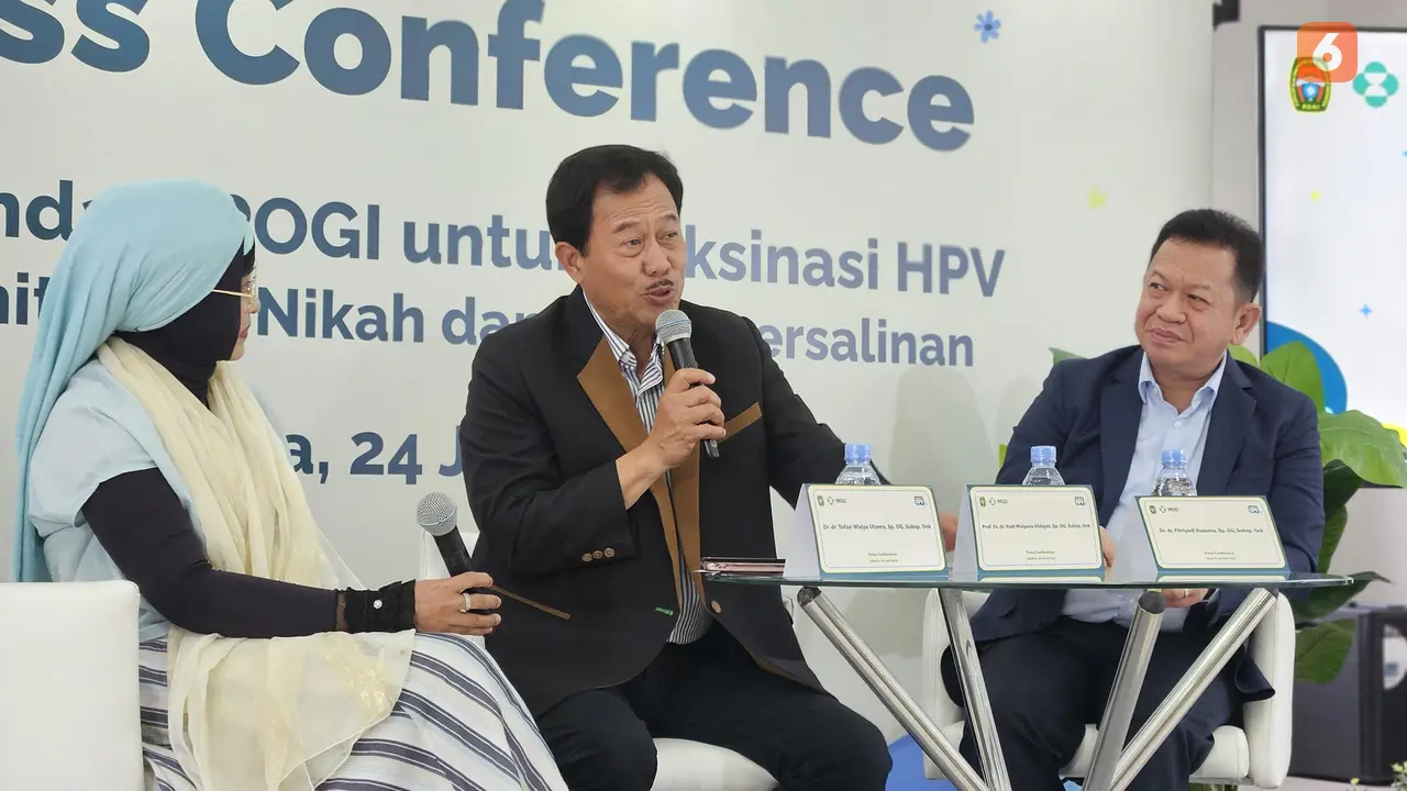 Ketua Umum Perkumpulan Obstetri dan Ginekologi Indonesia (POGI), Prof. Dr. dr. Yudi Mulyana Hidayat, Sp.OG(K) (Foto: Aditya Eka Prawira/Liputan6.com)